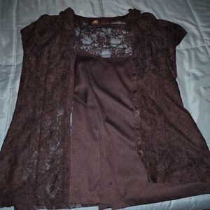 Nue Options Black Lace Top